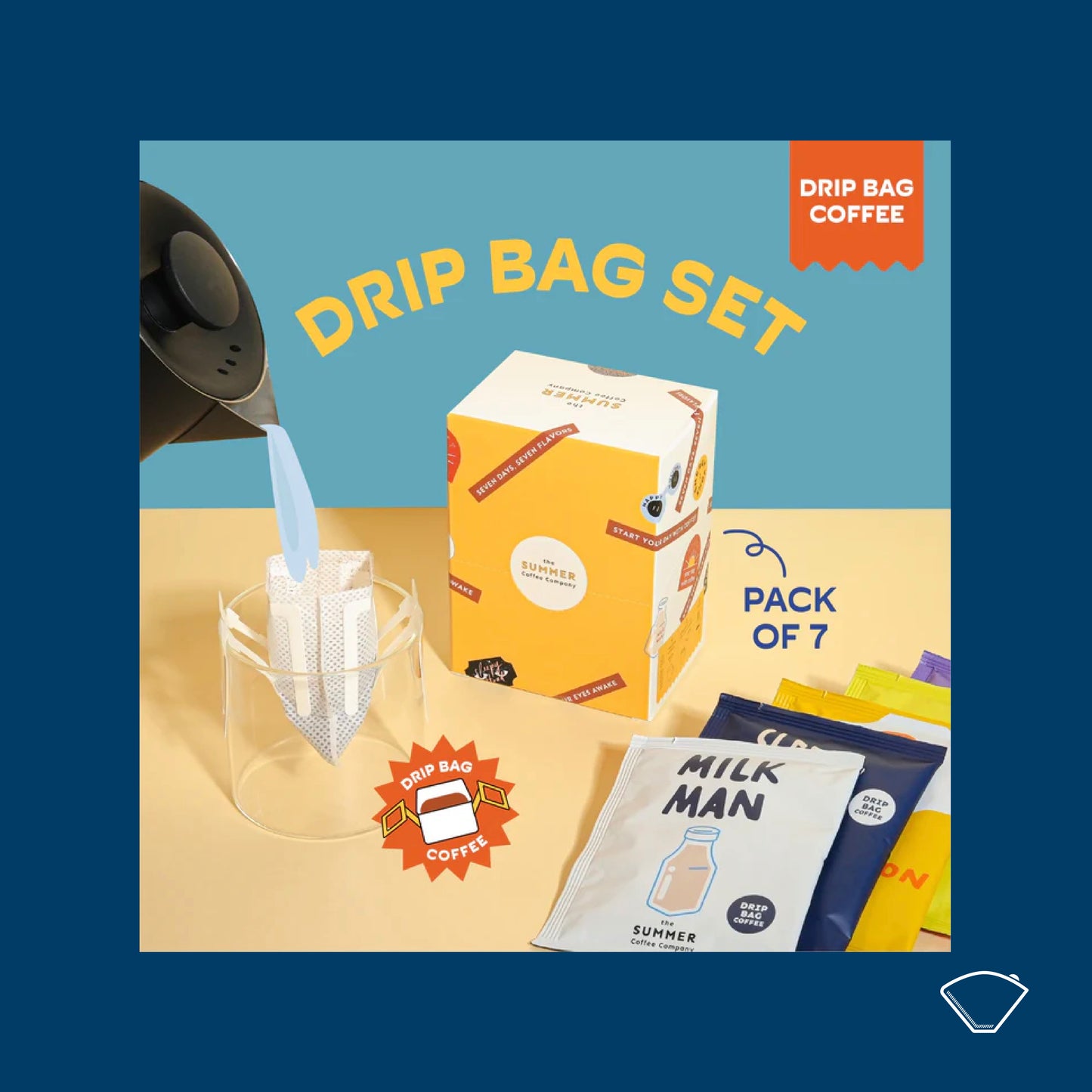 The Summer Coffee Company | Drip Bag Set (pack of 7)