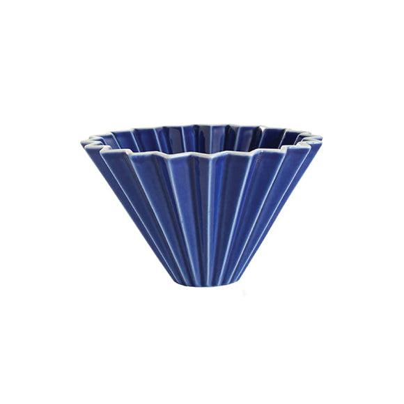 Navy Origami Dripper with wood